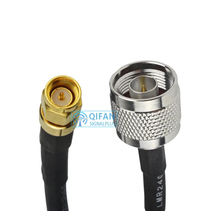 N male to SMA male LMR240 pigtail 50 ohm low loss RF coax cable for wireless outdoor antenna