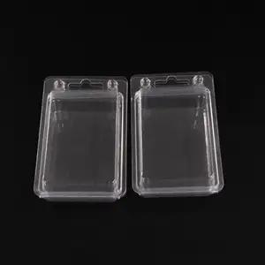 Custom clear cajas blister transparent fishing packaging blister box lure clamshell blister with paper card