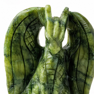 Venta al por Mayor de Estatuas de Animales Miniatura Talladas en Piedra de Serpentina Natural: Dragón, <span class=keywords><strong>Elefante</strong></span>, Tortuga, Rana, Decoración de Escritorio de Cristal, Regalo al por Mayor - Product Image 6