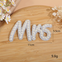 Nouvelles lettres de mode Patch Pearl BRIDE MRS BABE Patchs pour vêtements