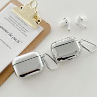 Casing Ponsel Anti Gores Fleksibel Silikon Metalik, Pelindung Bumper TPU Tahan Banting Untuk Airpods 1 2 3 Airpods Pro 1 2 3