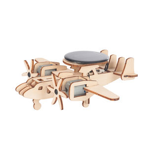 Individuelles Mini-Puzzle zum Zusammenbauen und Dekorieren DIY Kinderspielzeug Flugzeugmodell Solar-Bildungsset - Product Image 6