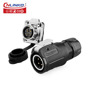 CNLINKO M16 10A DC connettore cavi alimentazione AC impermeabile IP68 <span class=keywords><strong>4</strong></span> Pin in metallo e plastica connettore presa presa di illuminazione a LED - Product Image 1