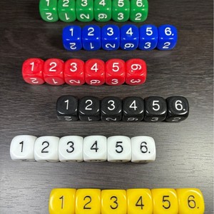 16มม. D6ตัวเลข1 2 3 4 5 6และลูกเต๋าเกมคณิตศาสตร์ - Product Image 3