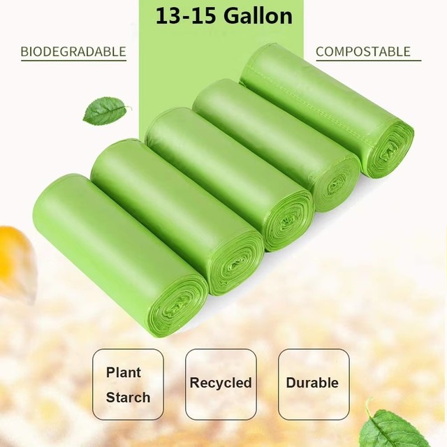 Customizable Plastic Biodegradable Compostable Garbage Bags-Wholesale Factory Supply Free Tear Eco-Friendly Packaging