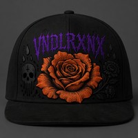Casquette Snapback à visière plate, brodée, 5 panneaux, style Trucker, avec face avant en mousse et filet, style West Coast Gothic Chicano Urban Streetwear, en gros