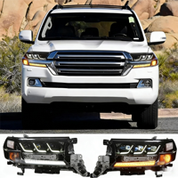 Conjunto de Faros Delanteros LED Modificados para Toyota Land Cruiser 2016-2021, Repuesto de Faros, Suministro de Fábrica, Piezas de Automóvil -- Un Par