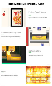 Trong nhà thương mại thông minh tự làm nóng đông lạnh thực phẩm nóng <span class=keywords><strong>Pizza</strong></span> Máy bán hàng tự động hoàn toàn tự động - Product Image 6