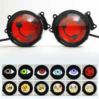 Nouveaux feux LED dynamiques Devil Eyes 12V-36V pour phares de voiture, 7 modes/33 modes avec lentille, télécommande