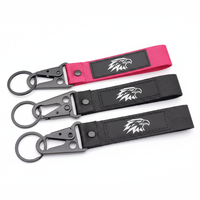 Porte-clés brodé personnalisé avec logo, en tissu de bonne qualité, patch porte-clés, étiquette vierge brodée