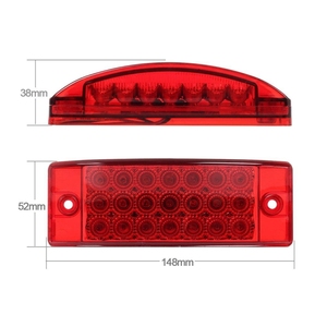 1X bán buôn 12V/24V LED xe tải bên ánh sáng Trailer tín hiệu đèn bên đánh dấu chỉ số thuyền ánh sáng chảy + nhấp nháy 3 chức năng - Product Image 2