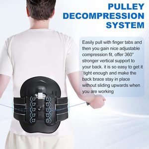 HKJD Rehabilitation Equipment Adjustable Pulley Lower Lumbar <strong>Back</strong> Support Spine LSO <strong>Back</strong> <strong>Brace</strong> for Herniated Disc, Sciatica - Product Image 6