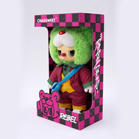 Figurine de collection Rebel Bear Red Clown 32 cm, grande taille |   Figurine d'horreur Clown Géant, Boîte Mystère, IP Originale, Poupée Effrayante, Cadeau