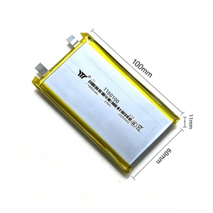 Batería <span class=keywords><strong>de</strong></span> Polímero <span class=keywords><strong>de</strong></span> <span class=keywords><strong>Litio</strong></span> 1160100 10000mAh 3.7V, Celda <span class=keywords><strong>de</strong></span> Batería Externa Nueva <span class=keywords><strong>de</strong></span> Grado A, 100x60x11mm, Electrónica <span class=keywords><strong>de</strong></span> Consumo - Product Image 1