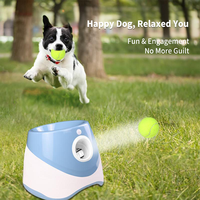 Lanceur de balles automatique de luxe moderne pour chien, rechargeable, interactif, lanceur de balles, 3 distances réglables, jouet pour animaux de compagnie de taille moyenne à grande