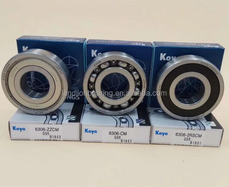 KOYO deep groove ball bearing 6306CM for motor bearing 30x72x19mm 6306ZZCM