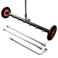 Nettoyeur Haute Pression Automobile 16 Pouces pour Châssis, Balai d'Eau de Nettoyage de Dessous de Carrosserie avec Raccord 1/4, Outil de Nettoyage de Voiture