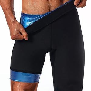 Shorts de sudation amincissants pour hommes à taille haute élastique, effet sauna, pour le fitness et la perte de poids - Product Image 4