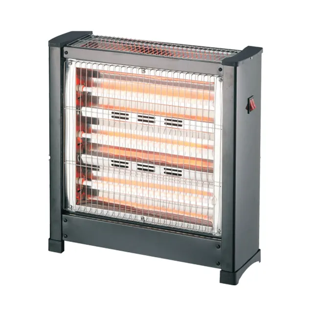 Portable Household Quartz Heating Tube Infrared Heater Double-sided 3-sided Heating Multiple Power Options Free Radiator Heater