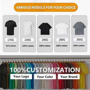 T-shirt da uomo personalizzata in cotone OEM 180g 200gsm 230 grammi, morbida e confortevole, colore bianco <span class=keywords><strong>tinta</strong></span> <span class=keywords><strong>unita</strong></span> - Product Image 6