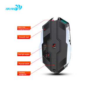 HK-HHT bộ phận máy tính xách tay 2.4G không dây tay phải RGB Luminous Chuột chơi game với im lặng theo dõi quang học Giao diện USB bán buôn - Product Image 6