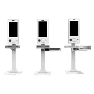 Chiosco di pagamento produttore touch screen capacitivo 21.5 chiosco montato a parete con stampante scanner di codici a barre QR
