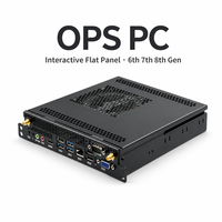 Ordinateur industriel à écran plat interactif OPS PC Intel 6e, 7e, 8e génération Celeron DDR4 VGA HD OEM