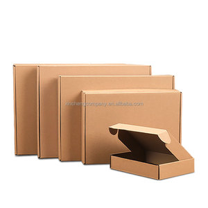 Orangenpapier-Mini-Kraftpapier-Geschenkbox benutzerdefinierte Mini-Kraftpapier-Schachteln wiederverwertetes Papier Kraftpapier-Schachtel - Product Image 5