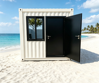 Maison conteneur pliable moderne, maison modulaire préfabriquée, cabane pliable portable