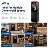 Distributeur automatique de café commercial Aidewo 7840TL-T10, entièrement automatique, fonctionnant avec des pièces de monnaie, pour les environnements très fréquentés