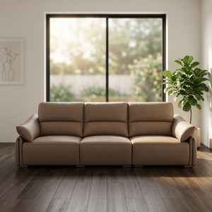Sofá <span class=keywords><strong>de</strong></span> Cuero Moderno <span class=keywords><strong>de</strong></span> 3 Plazas, Tapizado Suave <span class=keywords><strong>con</strong></span> Cojines Cómodos, Sofá <span class=keywords><strong>de</strong></span> Cuero PU para Dormitorios y Sala <span class=keywords><strong>de</strong></span> Estar - Product Image 4