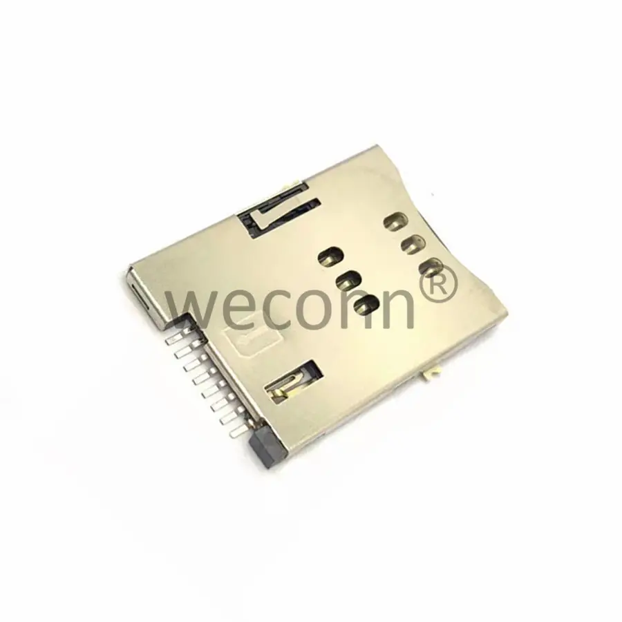 Vendita calda slot per scheda SIM push-push tipo 8pin (6p + switch) connettore per scheda SIM compatibile con Molex 475530001