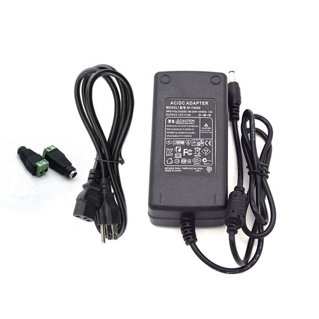 12V 5A AC DC Switching Desktop Power Supply Adapter for LCD Monitor LED Strip Lights