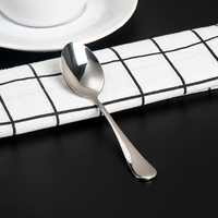 Ensemble de cuillères et fourchettes à thé en acier inoxydable, petite cuillère à dîner classique pour les cafés, restaurants et hôtels
