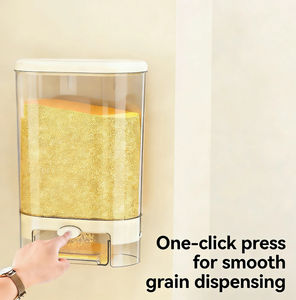 Boîte de rangement pour haricots en plastique GREENSIDE, type à pression, murale, multifonctionnelle, transparente, grande capacité, style <span class=keywords><strong>IKEA</strong></span> - Product Image 3