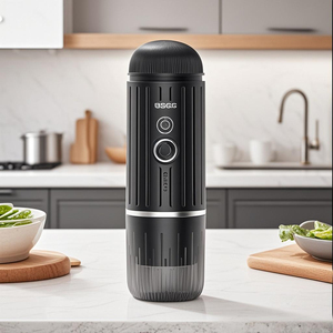 เครื่องชงกาแฟเอสเปรสโซ่ไฟฟ้าแบบพกพาใช้ USB สำหรับใช้ในครัวเรือนเครื่องทำความร้อนขนาดเล็กสำหรับเดินทางมีแบตเตอรี่7500มิลลิแอมป์ต่อสแตนเลส0.6L - Product Image 2