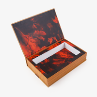 Boîtes cadeaux rigides en carton de luxe avec logo UV personnalisé, forme de livre, pour l'emballage de vêtements