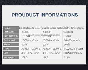Probador de tracción de terminal de 100kg Probador de tracción de cable Probador de empuje de crimpado automático Probador de fuerza de tracción de terminal 1000 N - Product Image 3