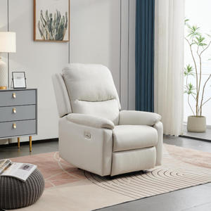 Fauteuil de salon de luxe pour la maison, style cinéma, en cuir, inclinable, pivotant et à bascule, pour hôtel et salon. - Product Image 1