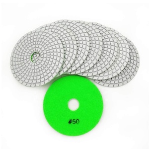 Disco Abrasivo de Diamante OEM Usado en Seco de 4 Pulgadas (100 mm) y Grano 200 para Pulido de Suelos de Mármol, Granito y Gres - Product Image 3
