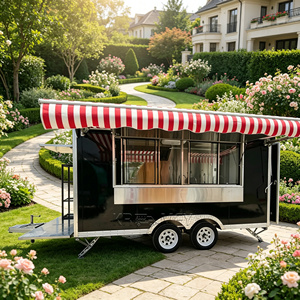 Portable Shawarma Trailer Premium Smoothie Food Truck CE Certified Catering Kitchen - Product Image 2