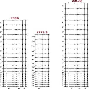 गैल्वनाइज्ड फिक्स्ड नॉट पशुधन 100M x 2.43M सुअर भेड़ हिरण बाड़ कृषि जाल - Product Image 3