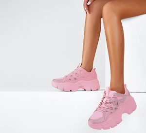Nuevo blanco Rhinestone plataforma gruesa <span class=keywords><strong>mujer</strong></span> microfibra cuero encaje hasta Casual blanco negro caminar zapatos <span class=keywords><strong>mujer</strong></span> moda <span class=keywords><strong>Zapatillas</strong></span> - Product Image 5