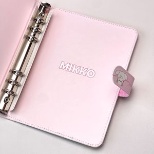 MK091 Nuovo Quaderno A5 con Copertina in PU a Forma di Cane Kawaii, Rilegatura a 6 Fori per Diari e Appunti degli Studenti - Product Image 3