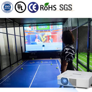 Parque de atracciones juego de fitness de realidad <span class=keywords><strong>virtual</strong></span> juego de pared interactivo AR Simulador de tenis - Product Image 4