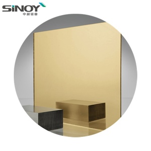 กระจกสีบรอนซ์สวยงาม กระจกตกแต่งผนังแบบมุมเอียง - Product Image 1