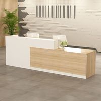 EKL Comptoirs de caisse de salon de manucure pour hôtel Bureau de réception avant de bureau commercial moderne personnalisé