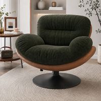 Fauteuil à bascule moderne minimaliste en coquille d'œuf, design pivotant, mobilier de maison pour balcon, chambre à coucher, fauteuil à bascule individuel pour adulte