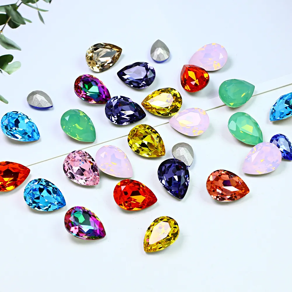 High Quality Tear Drop loose rhinestone Crystal Fancy Stones for jewelry