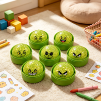Jouets anti-stress The Green Monster Crunchy Squishy, jouets à presser doux et mignons, mini-jouets fantaisie, lot de 5 à 7 ans, unisexe